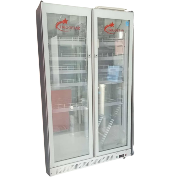 Armoire réfrigérée positive 2 portes vitrées FRIGOSTAR 1150L – Grande capacité professionnelle