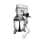 Batteur Mélangeur 30 L Gris avec Couvercle – 1500 W, 220V