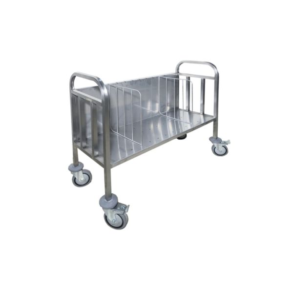 Chariot Porte-Assiettes en Inox Professionnel