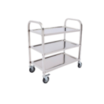 Chariot de Service en Inox Professionnel à 3 Niveaux – Cuisine et Restauration