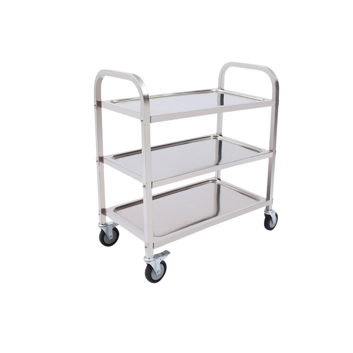 Chariot de Service en Inox Professionnel à 3 Niveaux – Cuisine et Restauration Chariot de Service en Inox Professionnel à 3 Niveaux – Cuisine et Restauration
