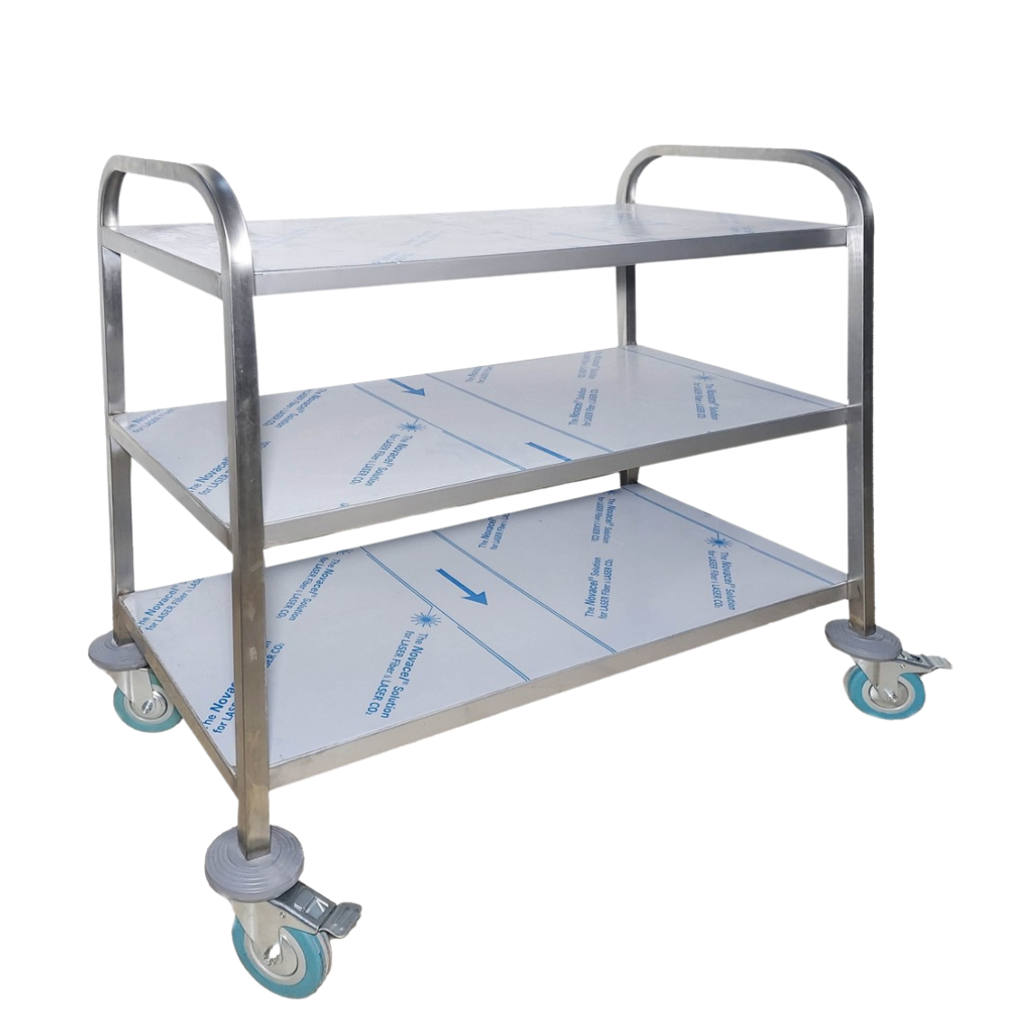 Chariot de Service en Inox Professionnel à 3 Niveaux Chariot de Service en Inox Professionnel à 3 Niveaux
