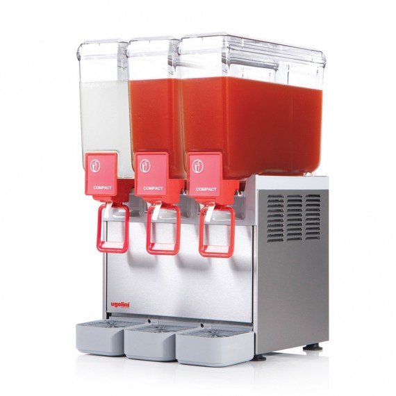 Distributeur de Jus à Agitateur UGOLINI 3×8 Litres Professionnel