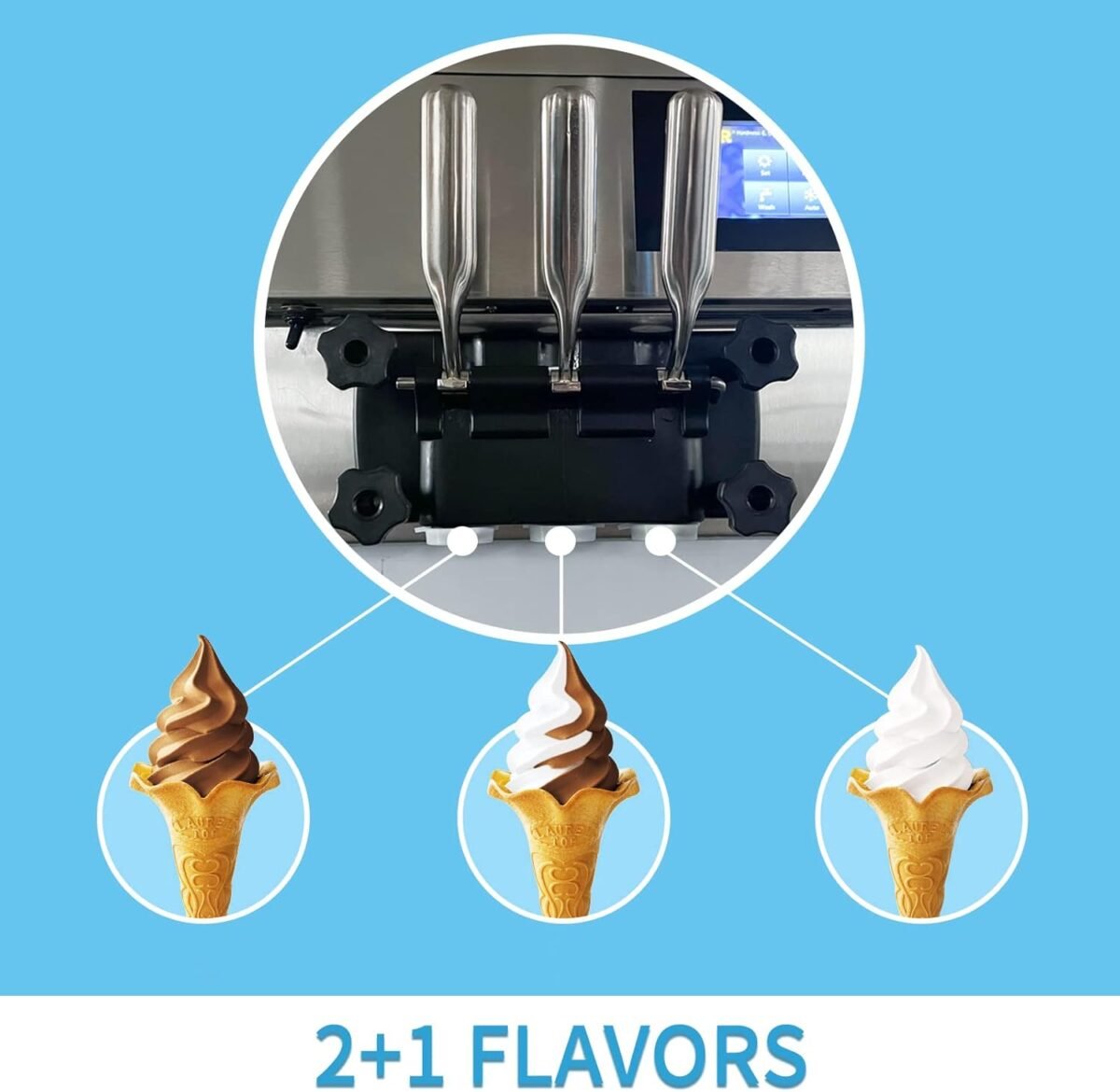 MACHINE ICE CREAM SOFT PROMIX BQL-825T / DIM 54*71*78H - 25-35L/h – Image 5