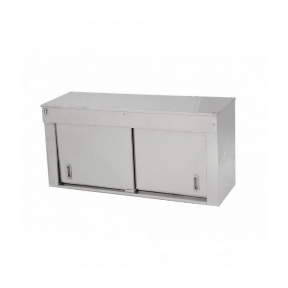 Meuble Neutre Suspendu Inox 2 Portes Coulissantes – 100/120/140/190×40×60 cm