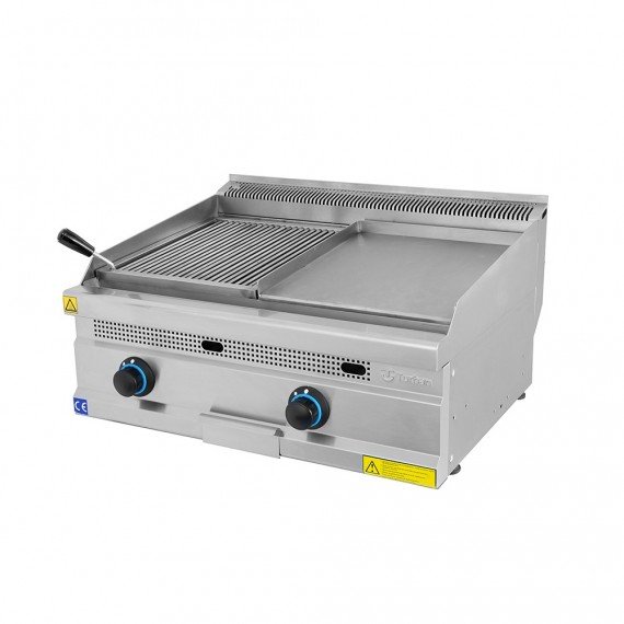 Plaque Grillade Gaz demi Lisse demi Barbecue 10 kW Professionnelle – Turhan Tunisie