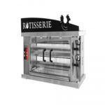 Rôtissoire à Gaz Inox 4 Broches – Le Coq