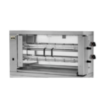 Rôtissoire à gaz 2 broches 12 poulets professionnelle