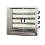 Rôtissoire à gaz 4 broches 24 poulets professionnelle