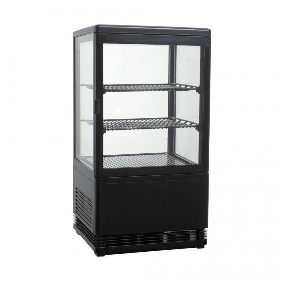 Vitrine Mini Réfrigérée 58 L Noire – ROTOR RT-58L-2