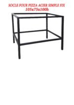 Socle pour Four à Pizza Mobile 105x75x100 cm – Chariot Cuisine Professionnelle | Tunisie 2