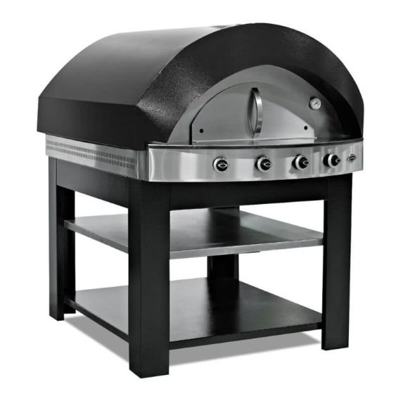 Four à pizza gaz professionnel inox 1 chambre – 9 pizzas