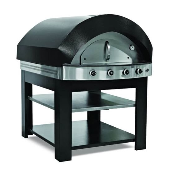 Four à pizza gaz professionnel 1 chambre inox – 6 pizzas