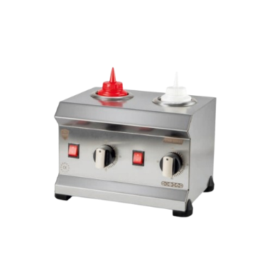 Chauffe Chocolat Inox Double 2 Bouteilles – Machine de Maintien au Chaud Professionnelle
