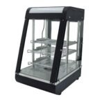 Chauffe Croissant Noir Professionnel 1000W – Vitrine Chaude Boulangerie et Café