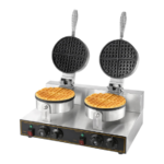 Gaufrier Rond Double Professionnel 2,4KW – Double Plaques pour Snack et Restaurant