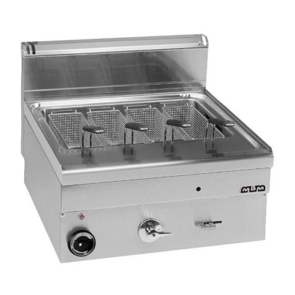 Cuiseur à Pâtes Professionnel MBM EC66/SC – 1 Panier Électrique Top Inox