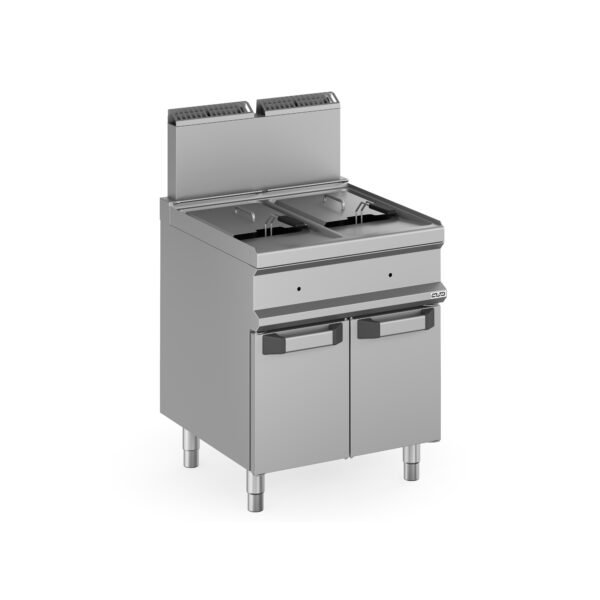 Friteuse Professionnelle MBM MFRG77A – Gaz sur Coffre 2 Cuves 14L+14L