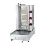 Machine Shawarma Gaz 3 Radiants Inox – Rôtissoire Kebab Professionnelle
